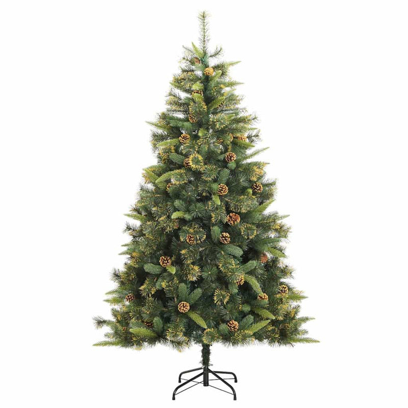 Vidaxl Árbol De Navidad Artificial Con Bisagras 300 Led Y Bolas 180 Cm_4