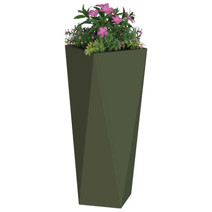 Jardinera Verde Oliva 30 X 30 X 75 Cm Acero_2