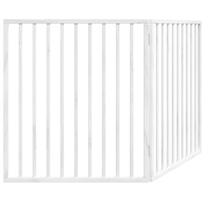 Vidaxl Puerta Para Perros Plegable De 2 Paneles, Madera De Álamo, Blanca, 160 Cm_5