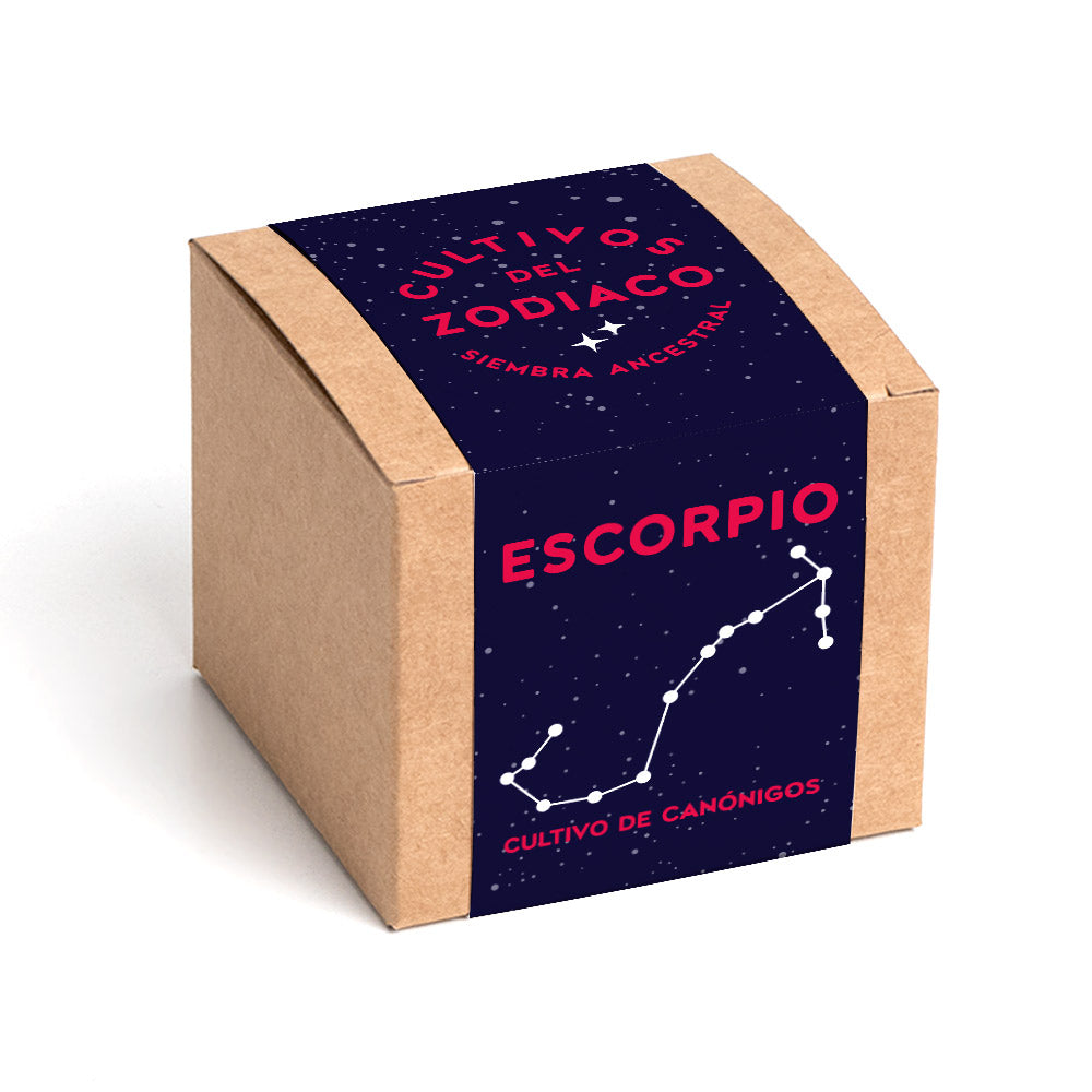 Cultivos del Zodiaco – Escorpio, Kit de Cultivo con Semillas de Canónigos - Resetea_0