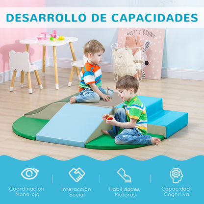 Homcom Juego De 6 Bloques De Espuma Para Niños De 12-36 Meses 150x100x24 Cm_3