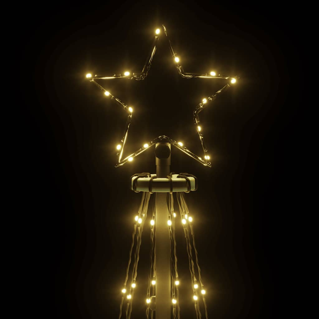 Vidaxl Árbol De Navidad Cónico 310 Led Blanco Cálido 100x300 Cm_4