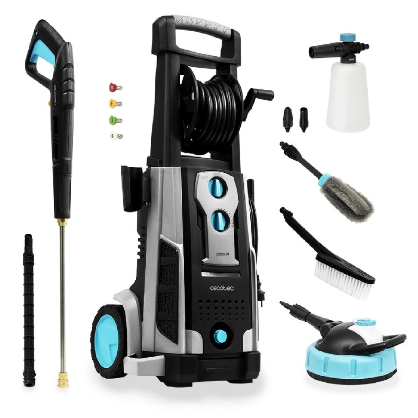 Cecotec Hidrolimpiadora Hidroboost 3200 Induction Pro. 3200 W 225 Bares De Presión Motor De Inducción Brushless Accesori_0