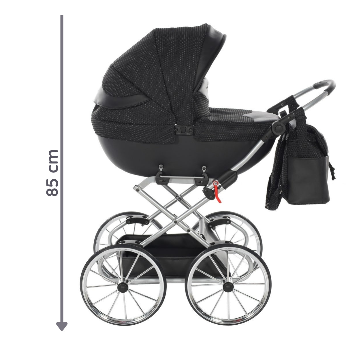 Carro De Muñecas Dolce Classic_black-silver_2