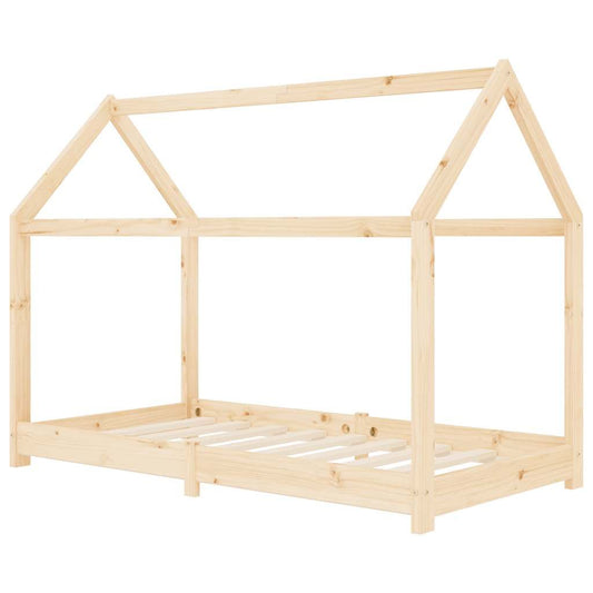 Vidaxl Estructura De Cama Infantil De Madera Maciza De Pino 80x160 Cm_0