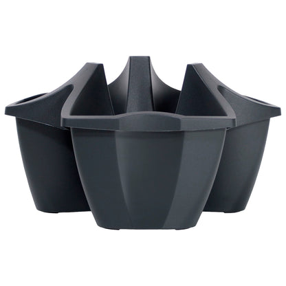 Maceta Crown 16l., Dimensiones (mm) 480x480x264, Color Antracita_0