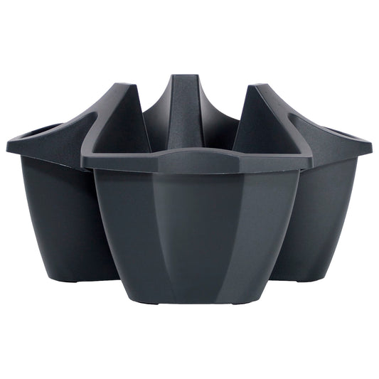 Maceta Crown 16l., Dimensiones (mm) 480x480x264, Color Antracita_0