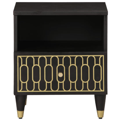 Mesitas De Noche 2 Uds Madera Maciza De Mango 40x33x46 Cm_2