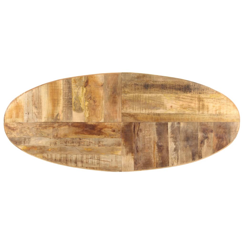 Mesa De Comedor De Madera De Mango Rugosa 240x100x75 Cm_3