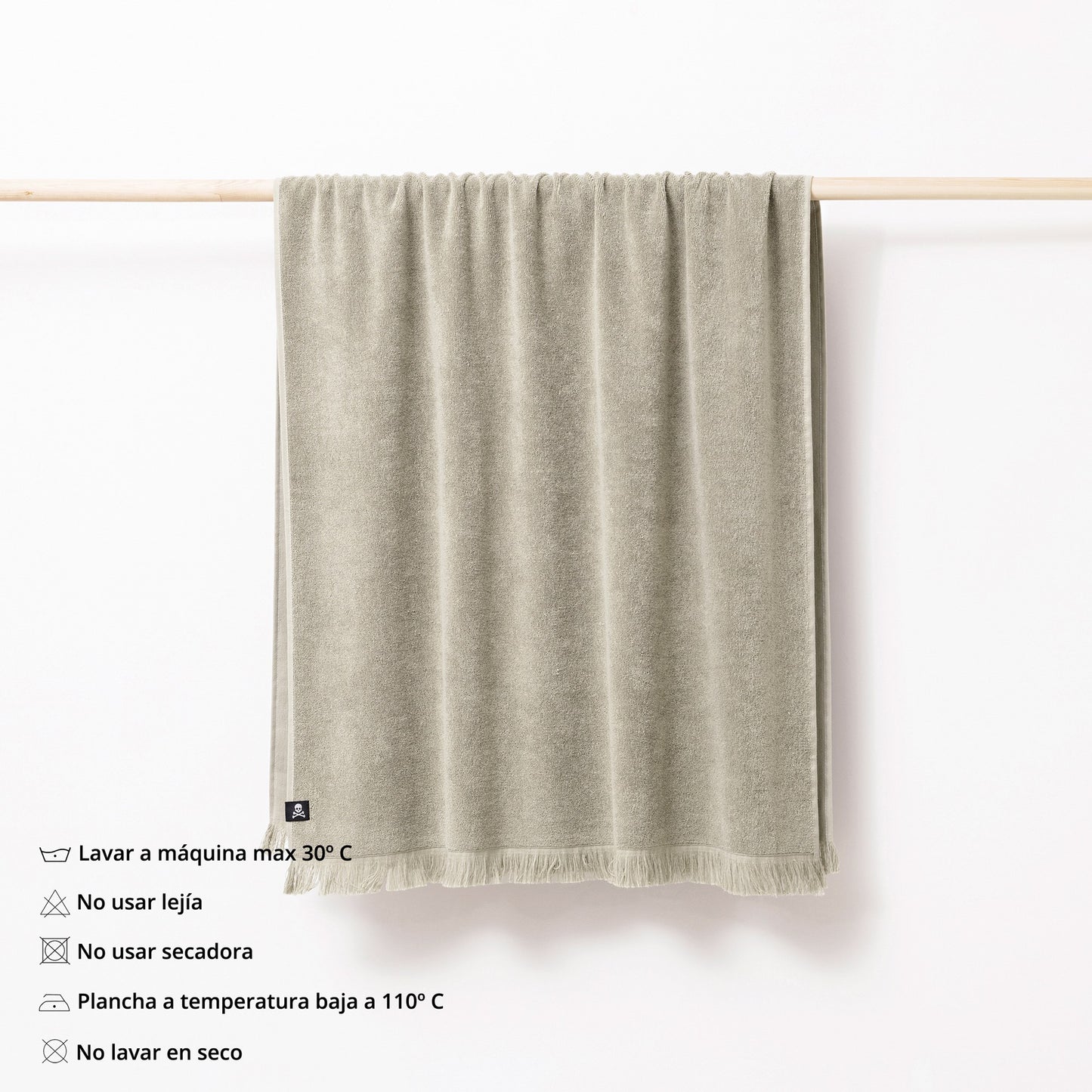 Toalla Hamman 80x165cm 100%algodón 380gsm Verde Scalpers Home_3