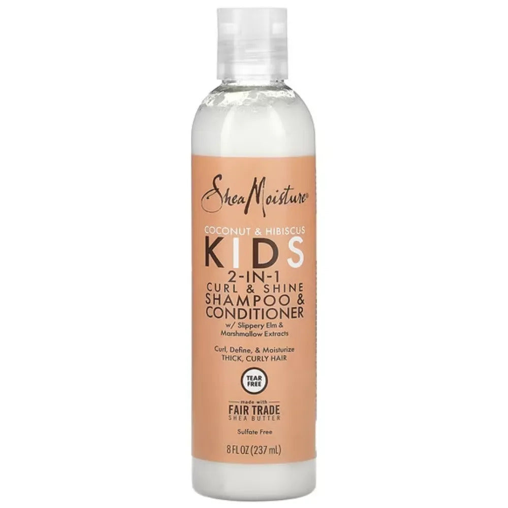 Shampoo Y Acondicionador 2-en-1 Aceite De Coco Y Hibisco Shea Moisture Niños 236ml_0