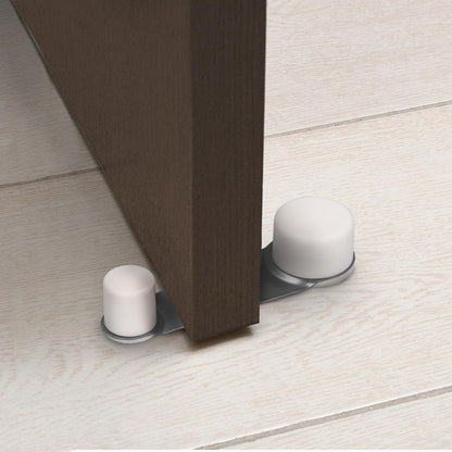 Tope Puerta Adhesivo Con Retenedor Blanco