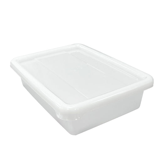 3 Bandejas Resistentes Uso Alimentario Con Tapa: 2,2l Sin Bpa (26,8 X 19,7 X 7 Cm). Cocinas, Restaurantes, Catering_0