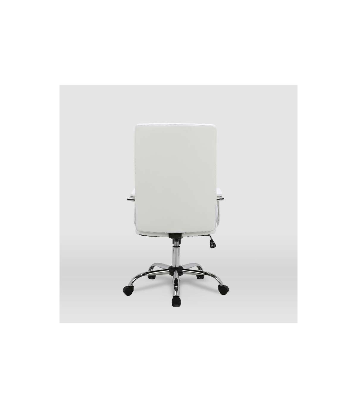 Silla De Oficina Lara Acabado Blanco. Alto: 107/117cm Ancho: 57.5cm Fondo: 60.5cm._3