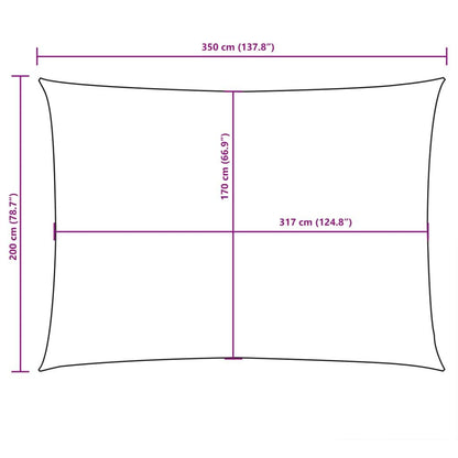 Vidaxl Toldo De Vela Rectangular Tela Oxford Beige 2x3,5 M_2