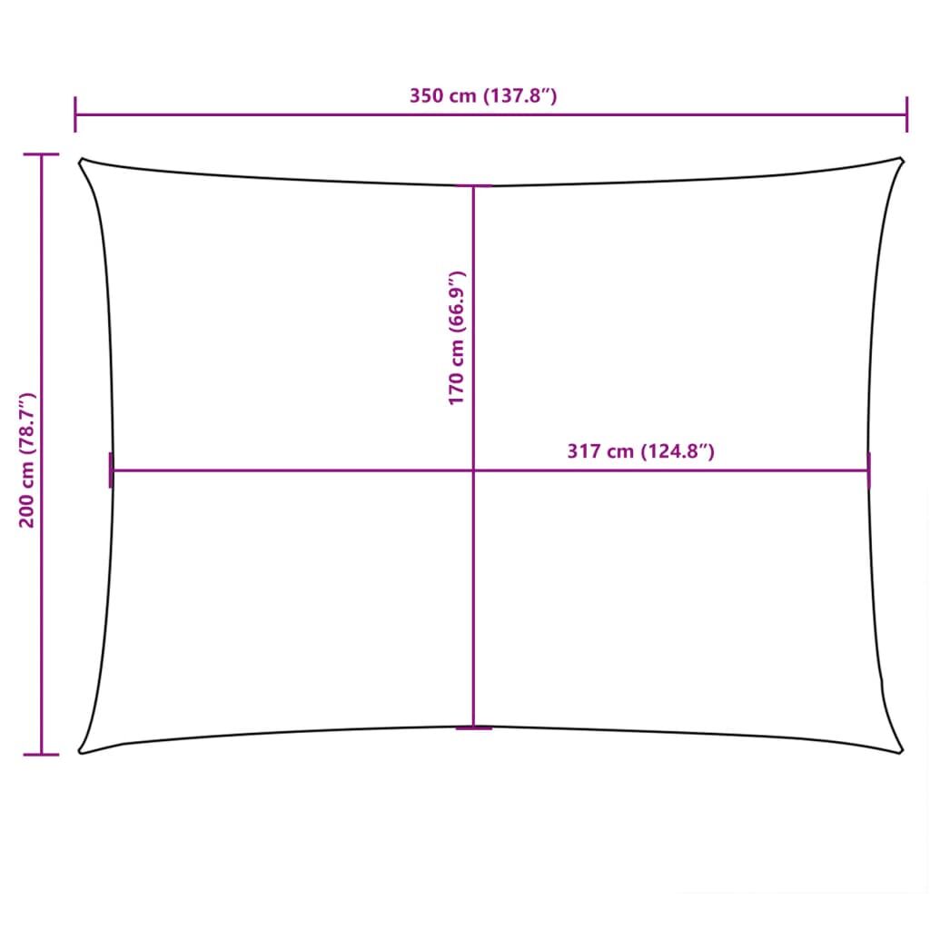 Vidaxl Toldo De Vela Rectangular Tela Oxford Gris Taupe 2x3,5 M_2