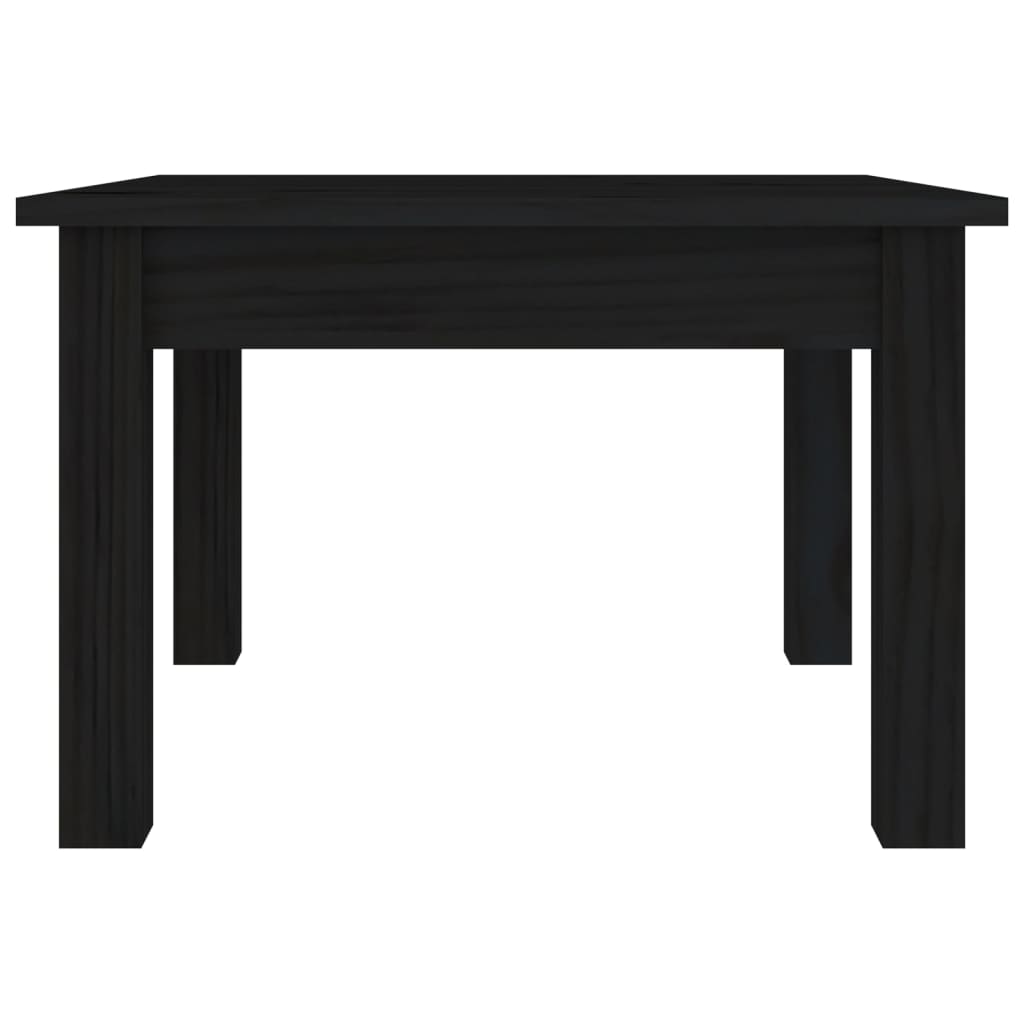Mesa De Centro De Madera Maciza De Pino Negro 45x45x30 Cm_2