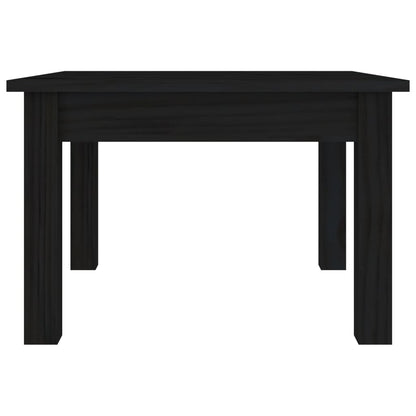 Mesa De Centro De Madera Maciza De Pino Negro 45x45x30 Cm_2
