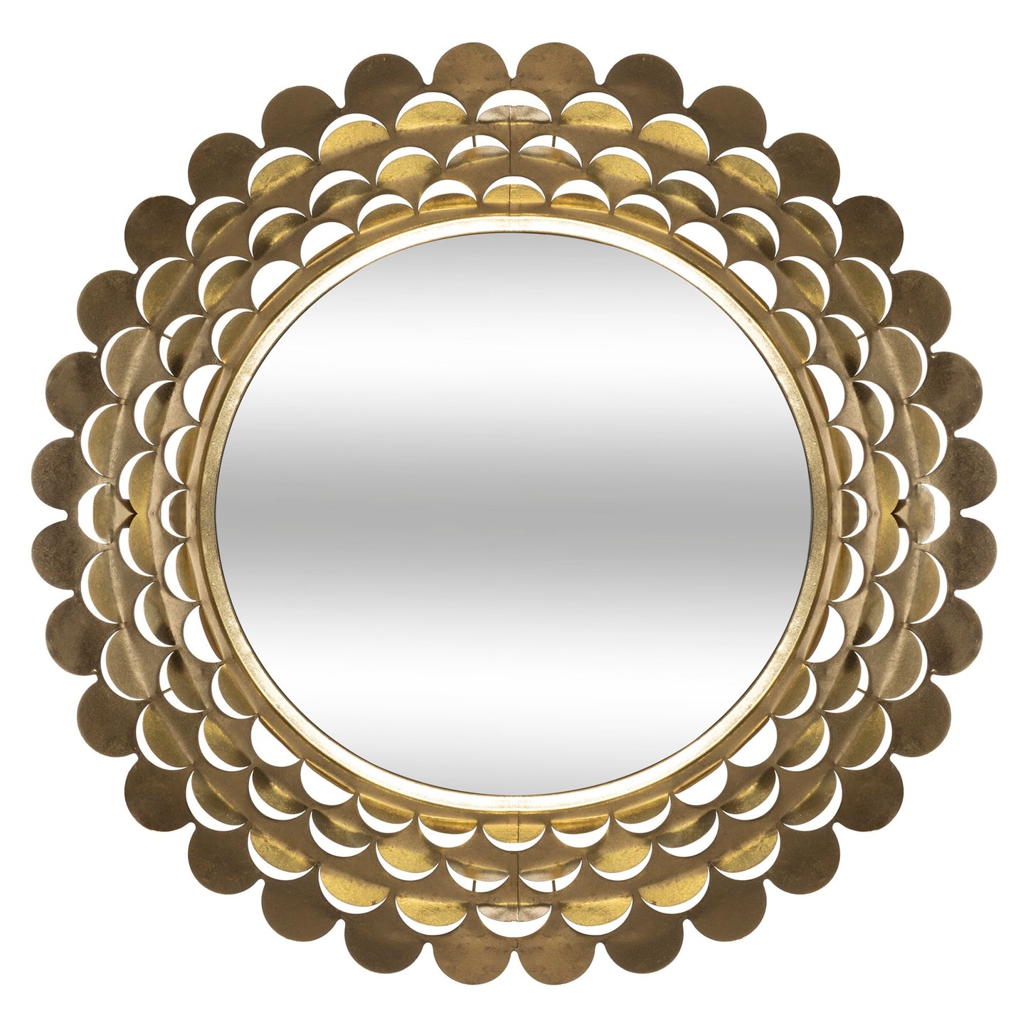 Espejo Flor Dolly Metal Dorado Ø91x8,5_0