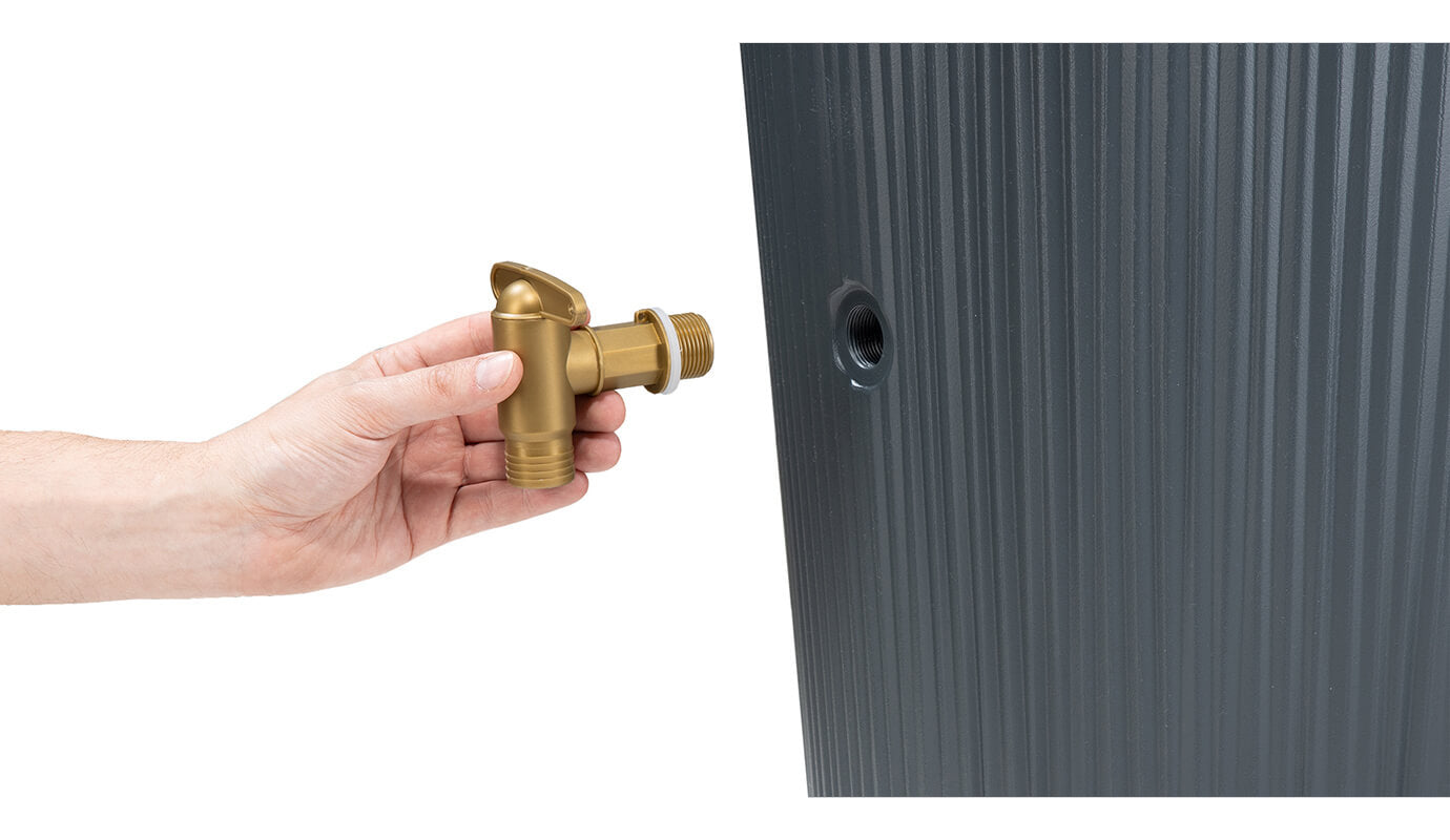 Depósito de agua vaso grafito 2 en 1 Graf