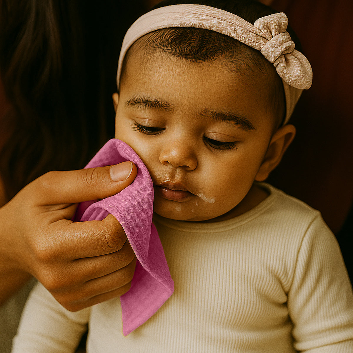 Pañales De Algodón Bio Rosa_1