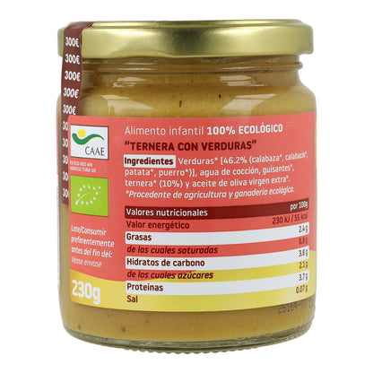 Pack 12x Tarrito BIO ternera y verduras +6 meses Smileat 230g