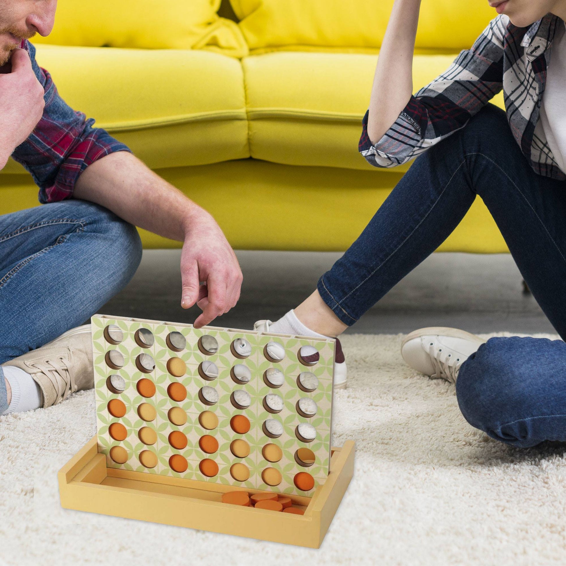 Well Home - Juego De 4 En Raya En Madera