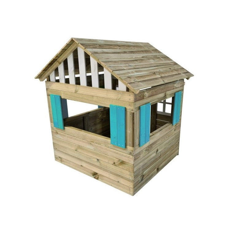 Casita De Madera Masgames Lollipop Xl Azul Sin Suelo De Madera._3