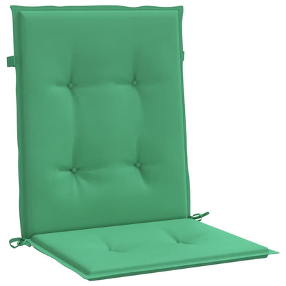 Vidaxl Cojín Silla Jardín Respaldo Bajo 6 Uds Tela Oxford Verde_3