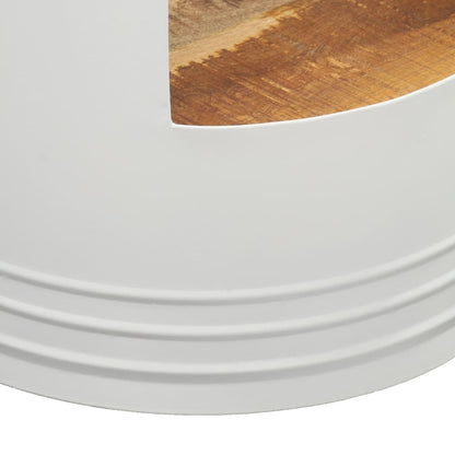 Mesa De Centro De Madera Maciza De Mango 43x55 Cm_2