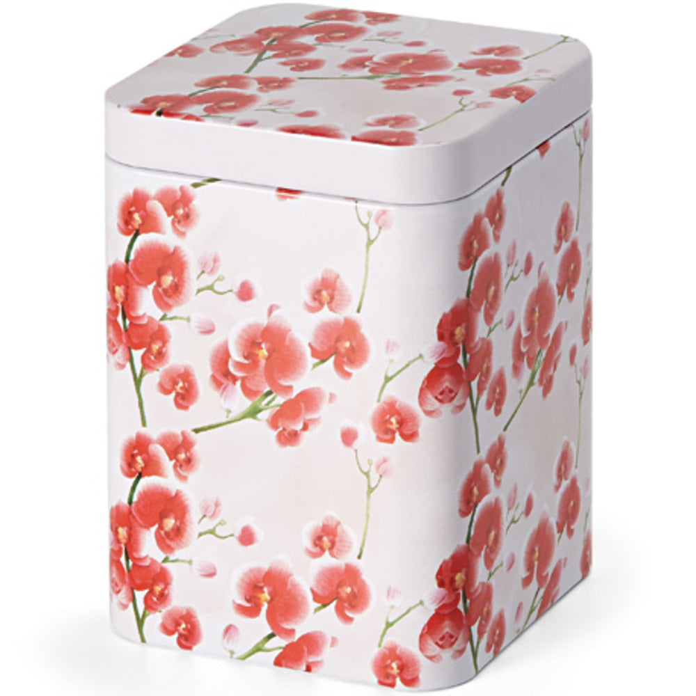 Lata Estampado De Orquídeas - 100g_0