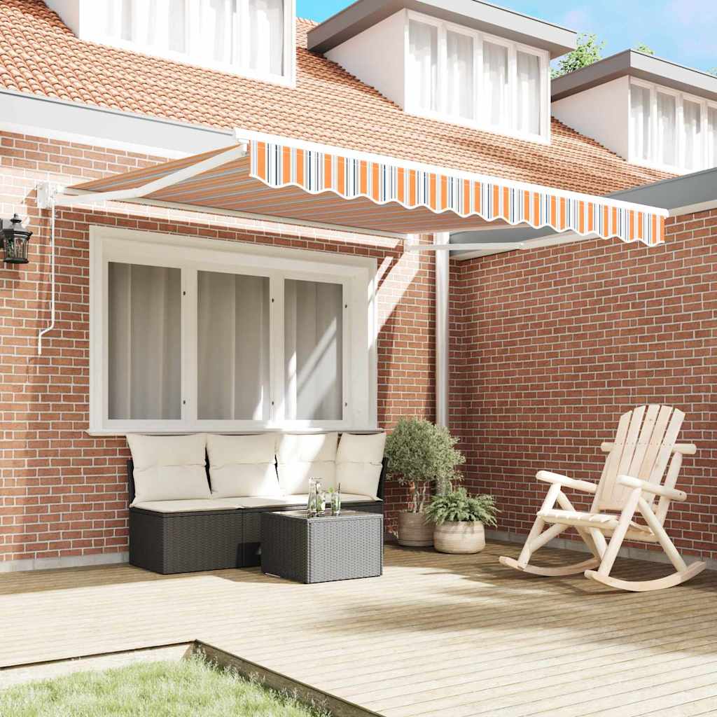 Toldo Retráctil Multicolor 300 X 250 Cm Poliéster Y Metal_2