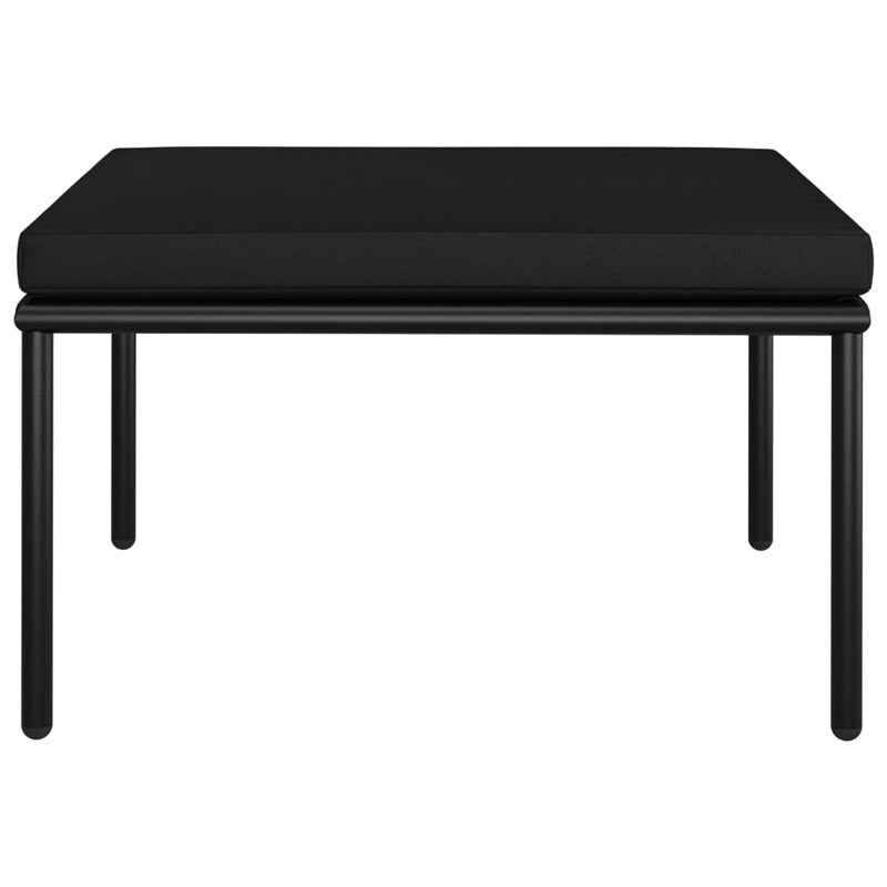 Vidaxl Juego De Muebles De Jardín 3 Piezas Con Cojines Pvc Negro_5