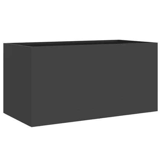 Jardinera Acero Negro 62x30x29 Cm_0