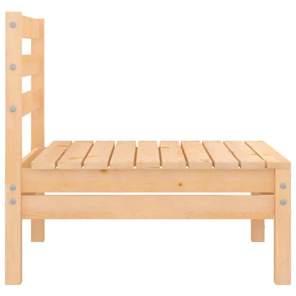 Juego De Muebles De Jardín 6 Piezas Madera Maciza De Pino / Vetonek_0