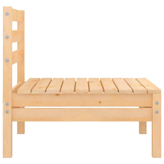 Juego De Muebles De Jardín 6 Piezas Madera Maciza De Pino / Vetonek_0