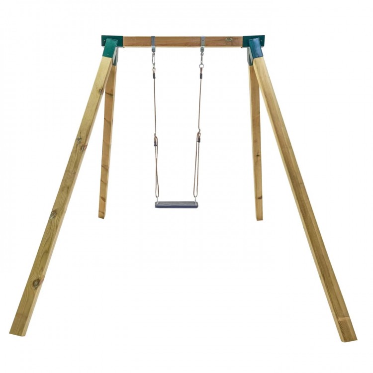 Columpio Individual De Madera Cuadrada Masgames Karai Deluxe Adultos Con Cuerdas._3