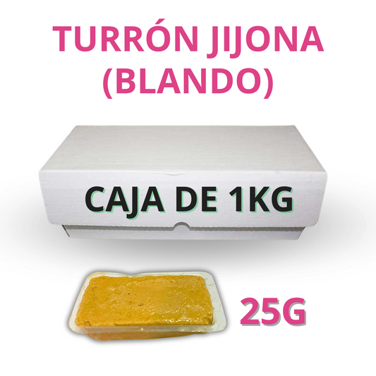 Turrón Blando En Porciones De 25g A Granel - Caja De 3kg_0