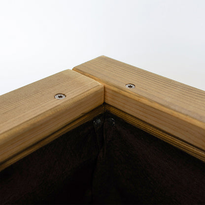 Jardinera De Madera Para Exterior 100x34x40 Cm Atrium Hortalia_4