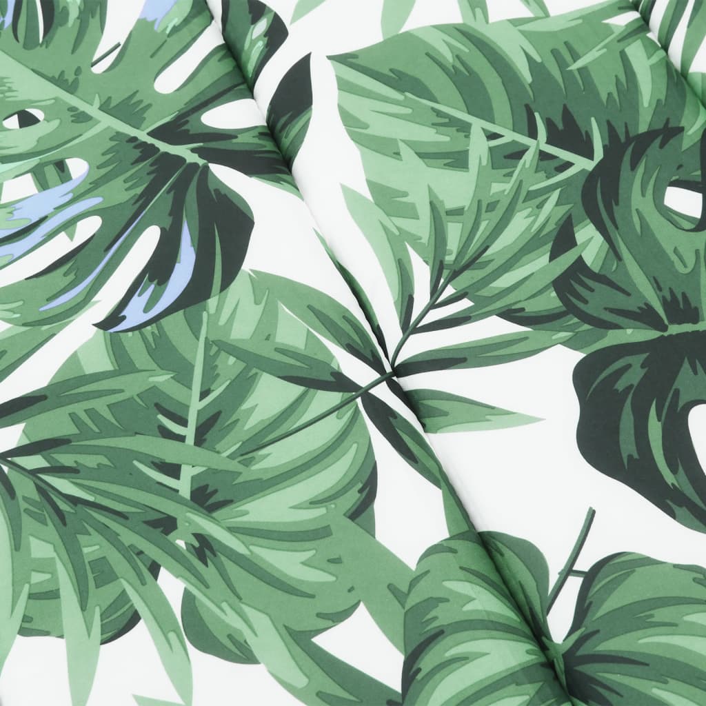Vidaxl Cojín De Tumbona Tela Oxford Estampado De Hojas_5