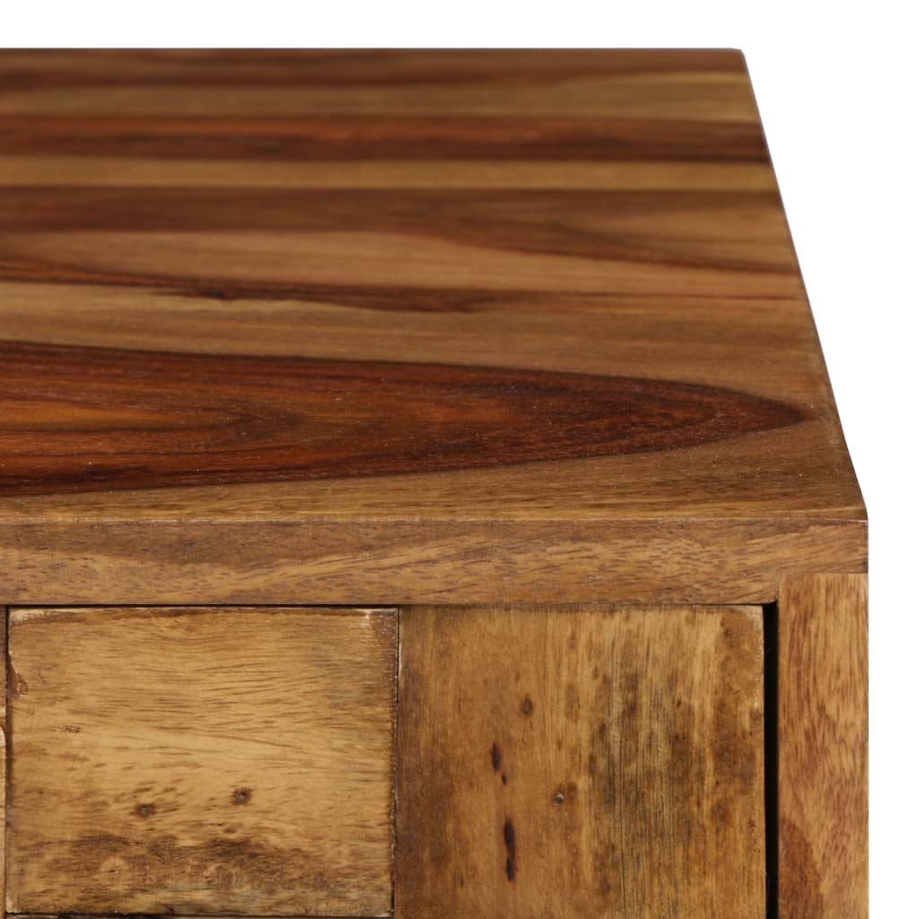 Mesa De Centro Madera Maciza Sheesham Acabado Miel 110x50x37 Cm_2
