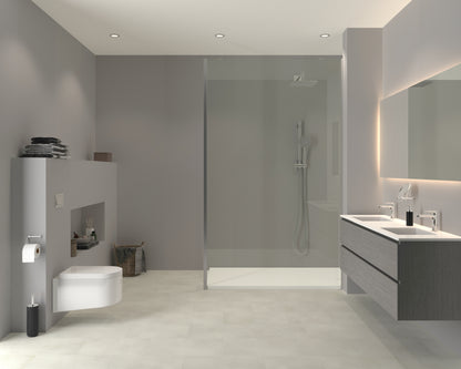 Aqua-step- All In One - Paneles De Pared A Prueba De Agua Y Panel De Sueloe  - Blanco - 6 Paneles (2,34m²)