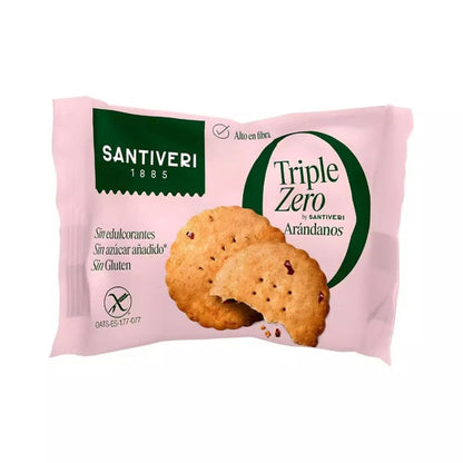 Galletas triple zero arándanos Santiveri 3 uds