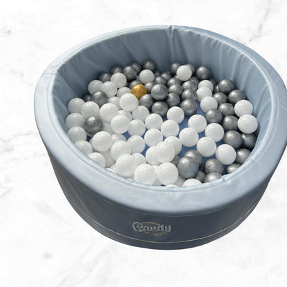 Piscina De Bolas Polipiel Candy Azul Claro