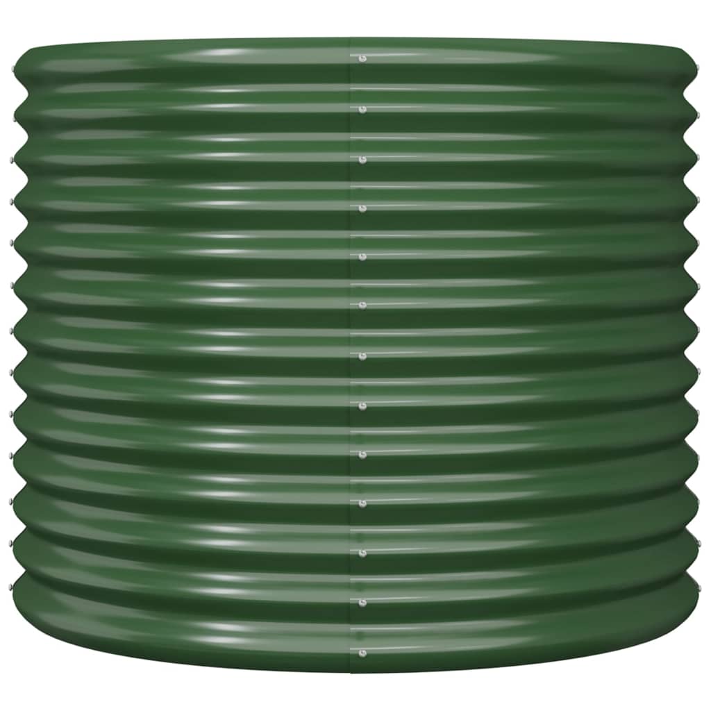 Jardinera De Acero Galvanizado Verde 80x80x68 Cm_2