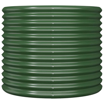 Jardinera De Acero Galvanizado Verde 80x80x68 Cm_2