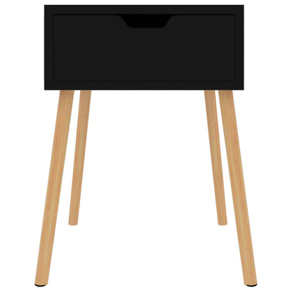 Mesitas De Noche 2 Uds Madera De Ingeniería Negra 40x40x56 Cm_1