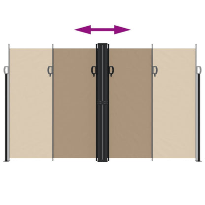 Vidaxl Toldo Lateral Retráctil Gris Taupe 200x600 Cm_4
