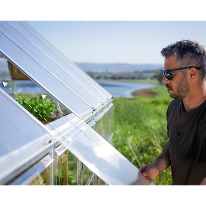 Invernadero de jardín Balance 366x304x257 cm plateado Canopia by Palram