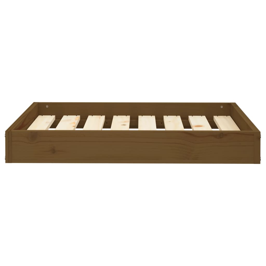Cama Para Perros Madera Maciza Pino Marrón Miel 71,5x54x9 Cm / Vetonek_1